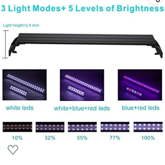 LED aquarium light by Hygger, extendable, modle HG-918, size 14W, new - Picture 2 of 10